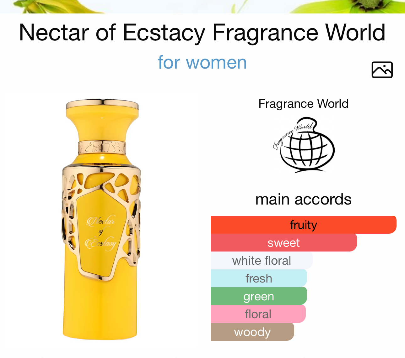 Nectar of Ecstasy Eau de Parfum | Fragrance World